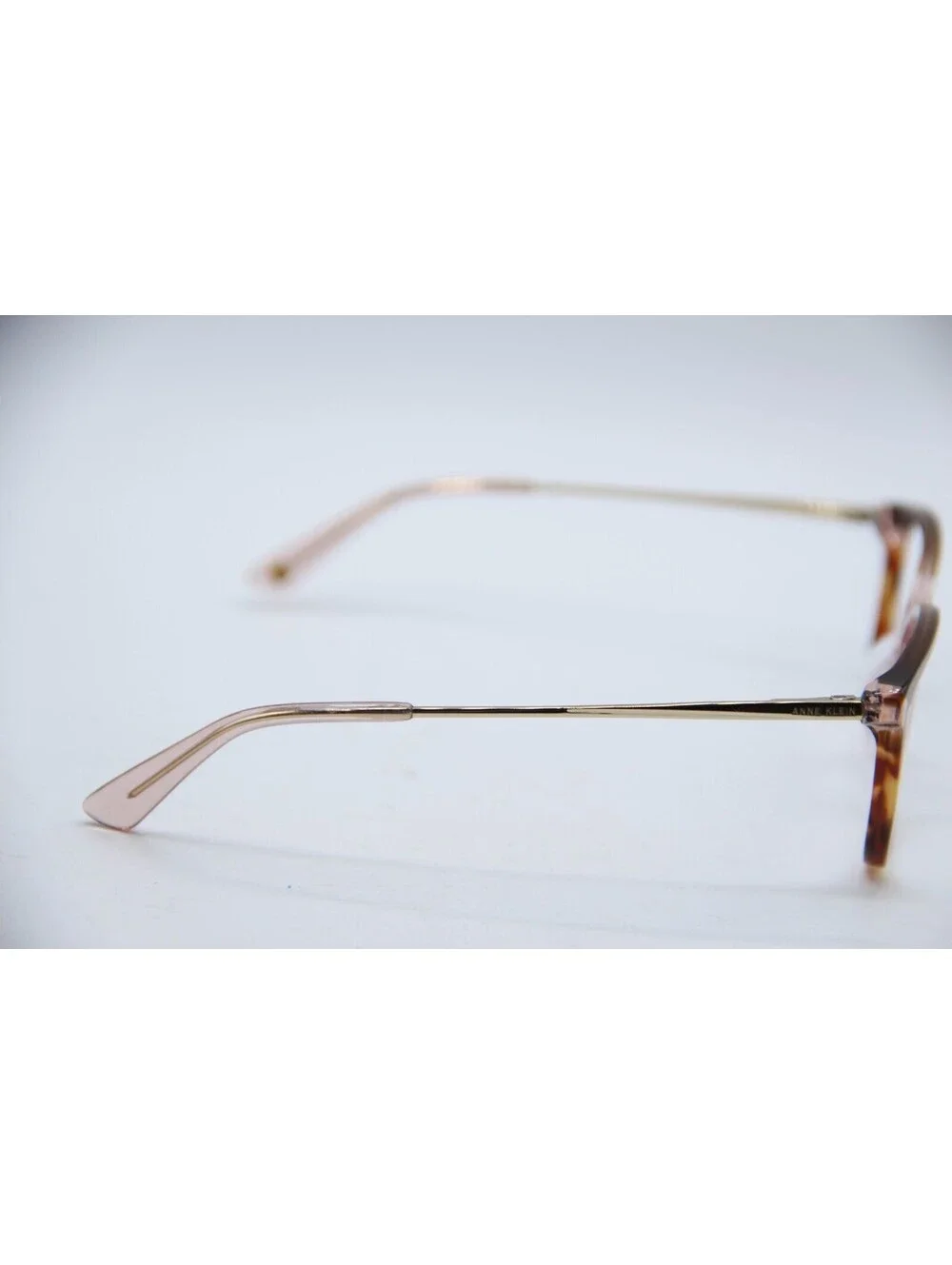 Anne Klein Ak5090 200 Mocha Pink Clear Havana Gold Authentic Eyeglasses